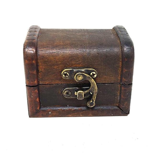 3.25" Antique Wooden Rosewood Chest - Magick Magick.com