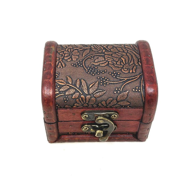 3.25" Antique Wooden Rosewood Chest - Magick Magick.com