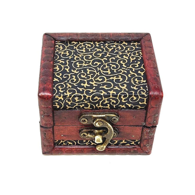 3.25" Antique Wooden Rosewood Chest - Magick Magick.com