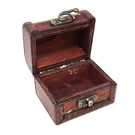 3.25" Antique Wooden Rosewood Chest - Magick Magick.com