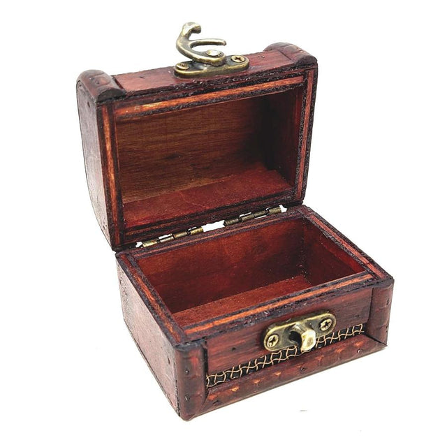 3.25" Antique Wooden Rosewood Chest - Magick Magick.com