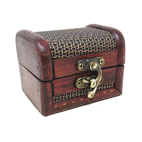 3.25" Antique Wooden Rosewood Chest - Magick Magick.com