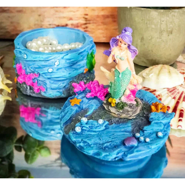 3.25" Purple Hair Mermaid Display Box - Magick Magick.com