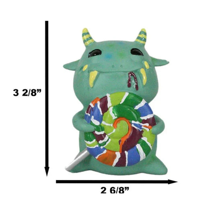 3.25" Underbedz Monster Statue - Mogu Mogu with Lollipop - Magick Magick.com