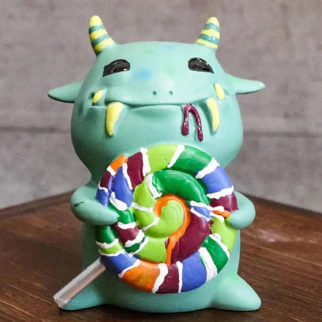 3.25" Underbedz Monster Statue - Mogu Mogu with Lollipop - Magick Magick.com