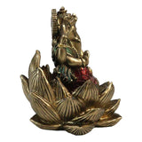 3.3" Ganesha on Lotus Statue - Magick Magick.com