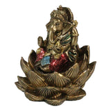 3.3" Ganesha on Lotus Statue - Magick Magick.com