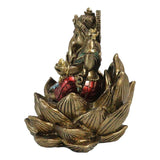 3.3" Ganesha on Lotus Statue - Magick Magick.com