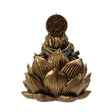 3.3" Lakshmi on Lotus Statue - Magick Magick.com