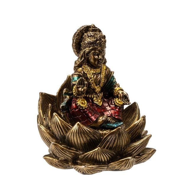 3.3" Lakshmi on Lotus Statue - Magick Magick.com