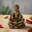 3.3" Lakshmi on Lotus Statue - Magick Magick.com