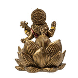 3.3" Saraswati on Lotus Statue - Magick Magick.com