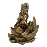 3.3" Saraswati on Lotus Statue - Magick Magick.com