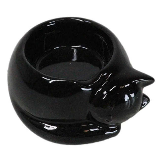 3.5" Black Cat Tealight Candle Holder - Magick Magick.com