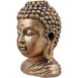 3.5" Bronze Buddha Head Backflow Incense Burner - Magick Magick.com