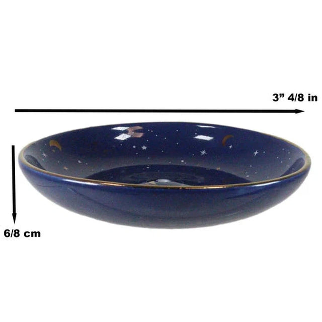 3.5" Ceramic Incense Stick Holder - Starry Sky - Magick Magick.com