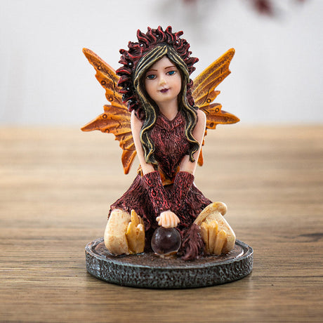 3.5" Fairy Statue - Crimson - Magick Magick.com