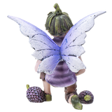 3.5" Fairy Statue - Fairy Boy with Blueberries - Magick Magick.com