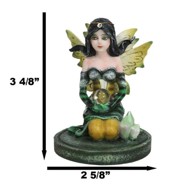 3.5" Fairy Statue - Green Aventurine - Magick Magick.com