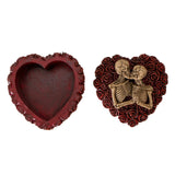 3.5" Love Never Dies Skeleton Heart Display Box - Magick Magick.com