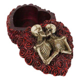 3.5" Love Never Dies Skeleton Heart Display Box - Magick Magick.com