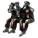 3.5" Walking Undead Zombie Statue Set - See, Hear, Speak No Evil (Set of 3) - Magick Magick.com