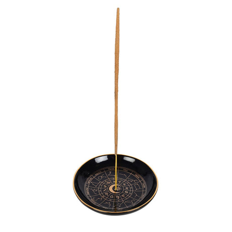 3.6" Astrology Wheel Round Stick Incense Holder - Magick Magick.com