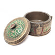 3.75" Celtic Pattern Round Trinket Display Box - Magick Magick.com