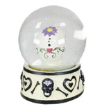 3.75" Day of the Dead Water Globe - White Black - Magick Magick.com