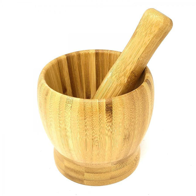 4" Acacia Wooden Mortar & Pestle - Magick Magick.com