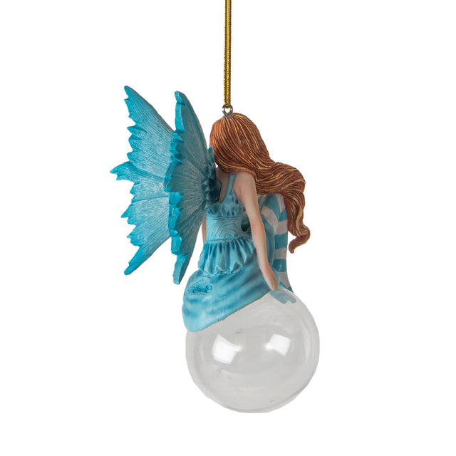 4" Amy Brown Tree Ornament - Delphine Bubble Rider Fairy - Magick Magick.com