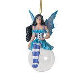 4" Amy Brown Tree Ornament - Flora Bubble Rider Fairy - Magick Magick.com