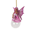 4" Amy Brown Tree Ornament - Peony Bubble Rider Fairy - Magick Magick.com