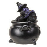 4" Black Kittens in Cauldron Statue - Magick Magick.com