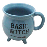 4" Ceramic Cauldron Mug - Basic Witch Blue - Magick Magick.com