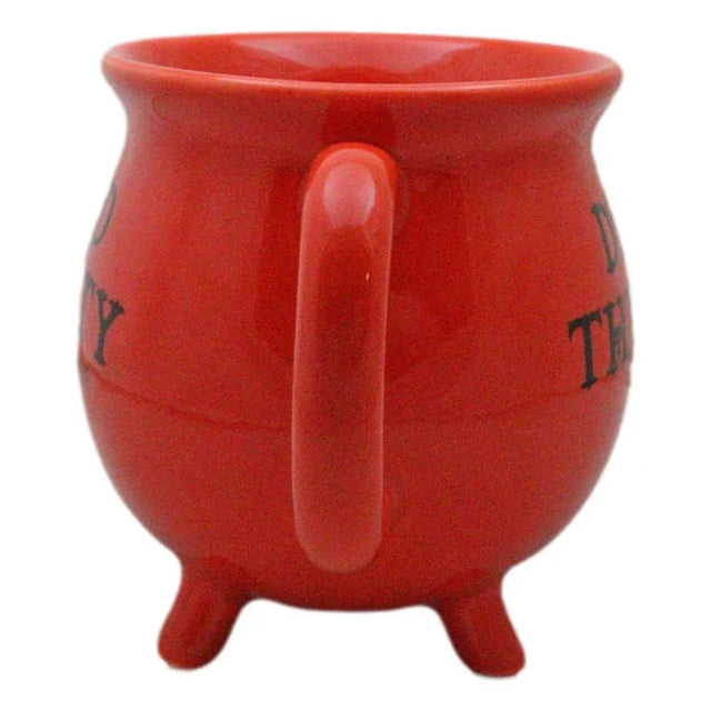 4" Ceramic Cauldron Mug - Dead Thirsty Red - Magick Magick.com