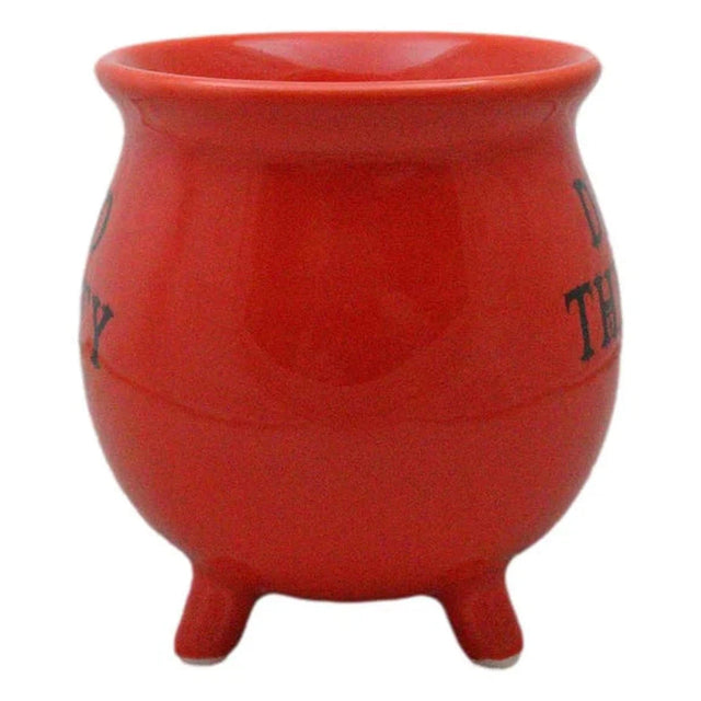 4" Ceramic Cauldron Mug - Dead Thirsty Red - Magick Magick.com