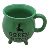 4" Ceramic Cauldron Mug - Green Witch - Magick Magick.com