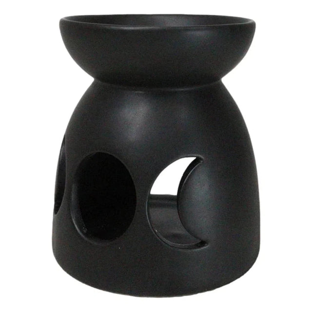 4" Ceramic Oil Burner - Triple Moon - Magick Magick.com