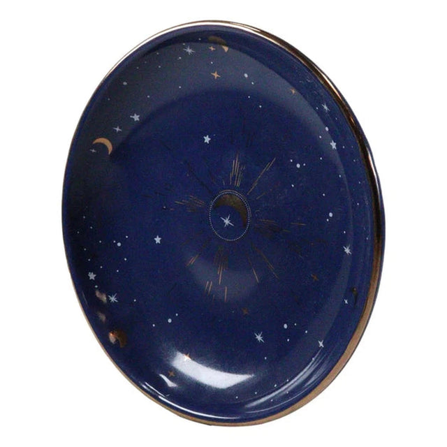 4" Ceramic Trinket Dish - Crescent Moon - Magick Magick.com