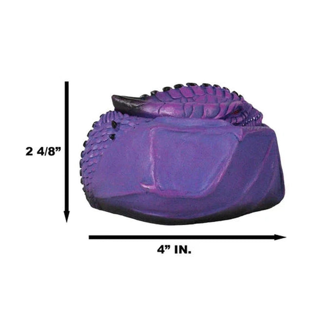 4" Dragon Display Box - Purple - Magick Magick.com