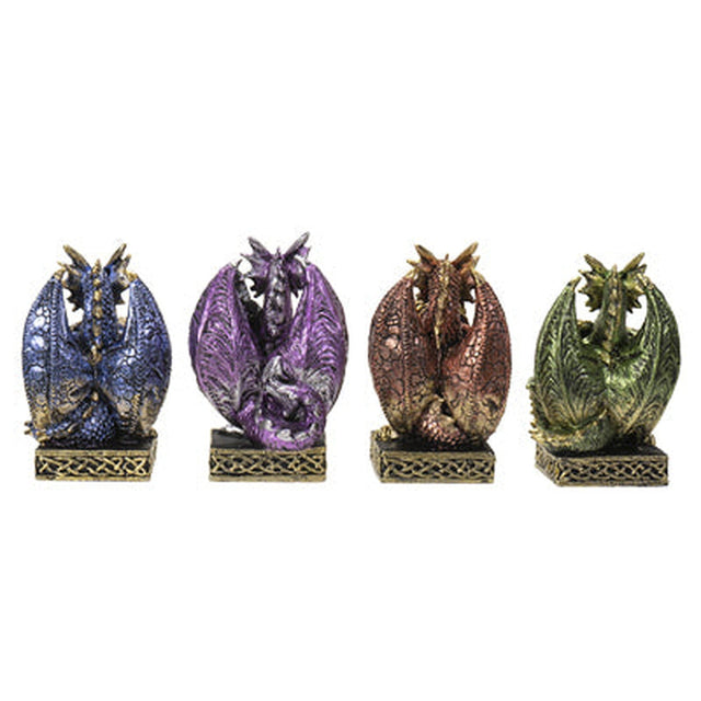 4" Dragon Statues (Set of 4) - Magick Magick.com