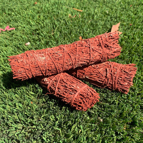 4" Dragon's Blood & White Sage Smudge Stick - Magick Magick.com