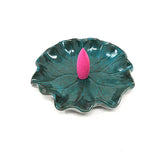 4" Frog & Lily Pad Backflow Cone Incense Burner - Magick Magick.com