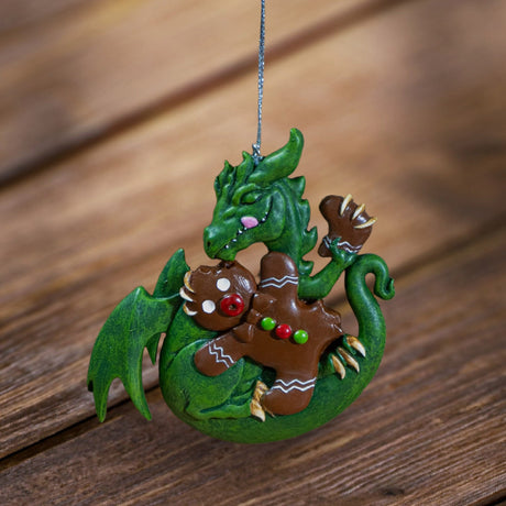 4" Gingerbread Dragon Ornament by Ruth Thompson - Magick Magick.com