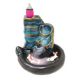 4" Lotus Waterfall Koi Backflow Cone Incense Burner - Magick Magick.com