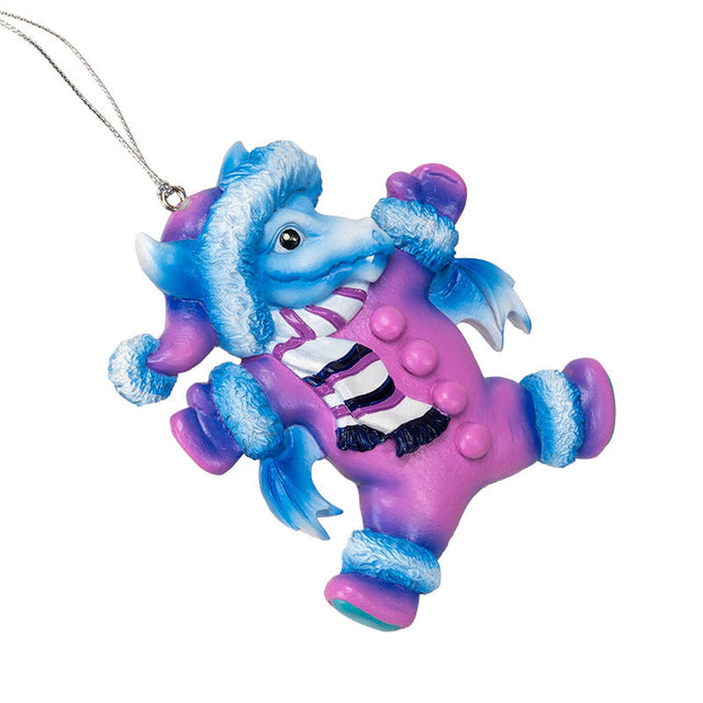 4" Snow Suit Dragon Ornament by Ruth Thompson - Magick Magick.com