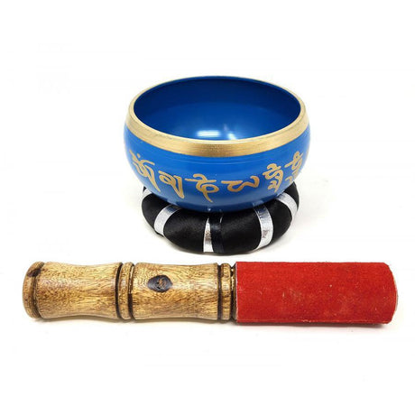 4" Tibetan Singing Bowl with Cushion (Random Color) - Magick Magick.com