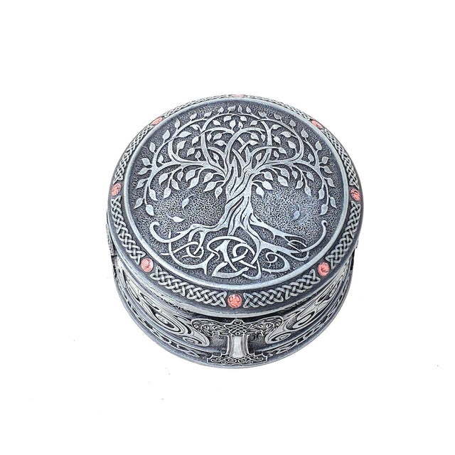 4" Tree of Life Round Trinket Box - Magick Magick.com