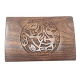 4" x 6" Carved Wood Box with Latch - Celtic Horse - Magick Magick.com